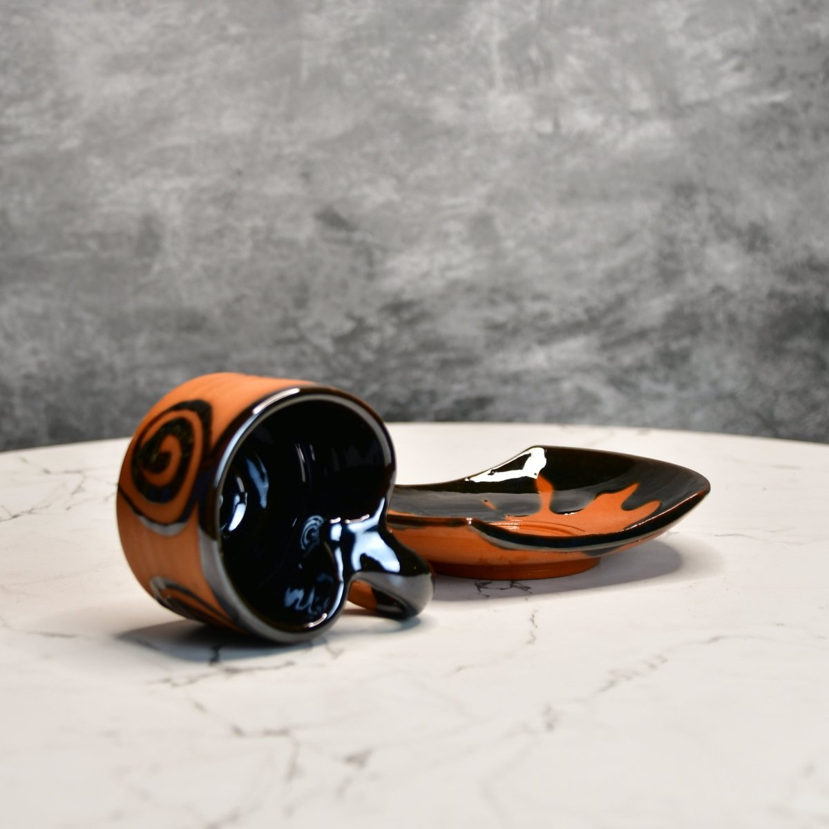 Terracotta Tea Cup Leaf - cups - Sowpeace - New Arrivals - Terracotta Tea set