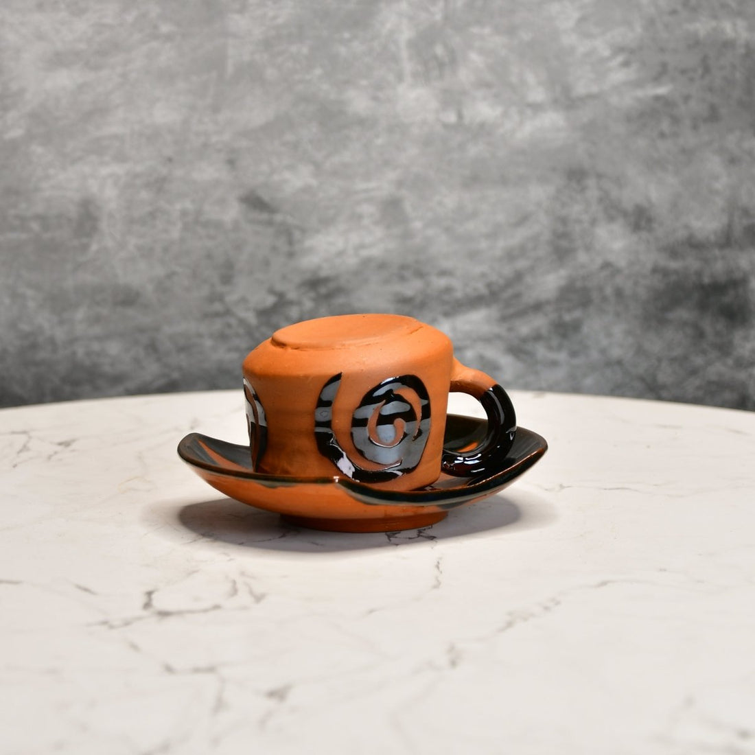 Terracotta Tea Cup Leaf - cups - Sowpeace - New Arrivals - Terracotta Tea set