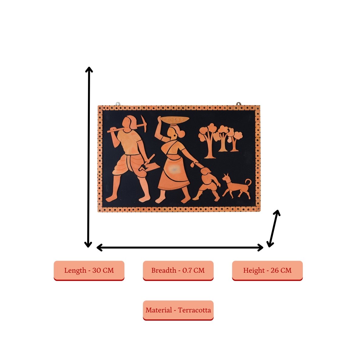 Terracotta Tribal Couple: Artisan Home Decor Statement - Sowpeace - New Arrivals - Terracotta