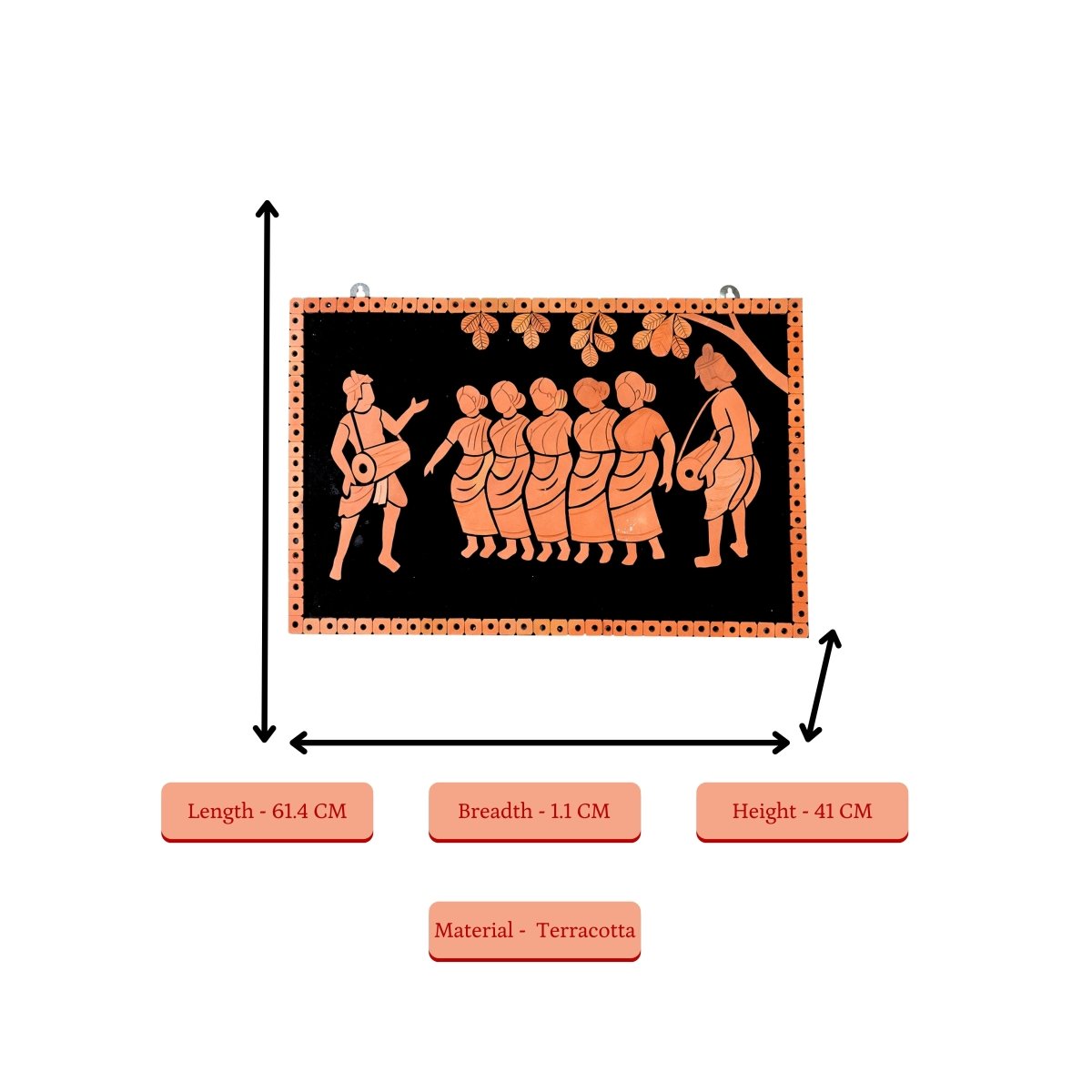 Terracotta Tribal Dance: Artisan Home Decor Elegance and Culture - Sowpeace - New Arrivals - Terracotta