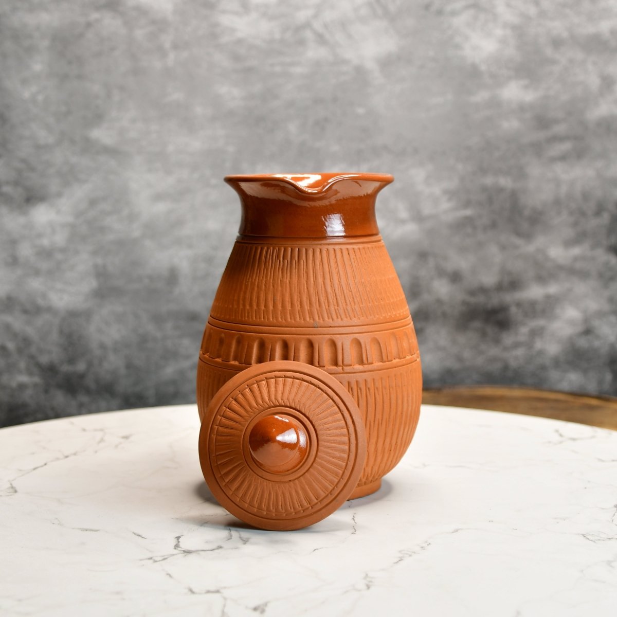 Terracotta Water Jug: Artisan Elegance for Home and Kitchen - Utensils - Sowpeace - New Arrivals - Terracotta Jug