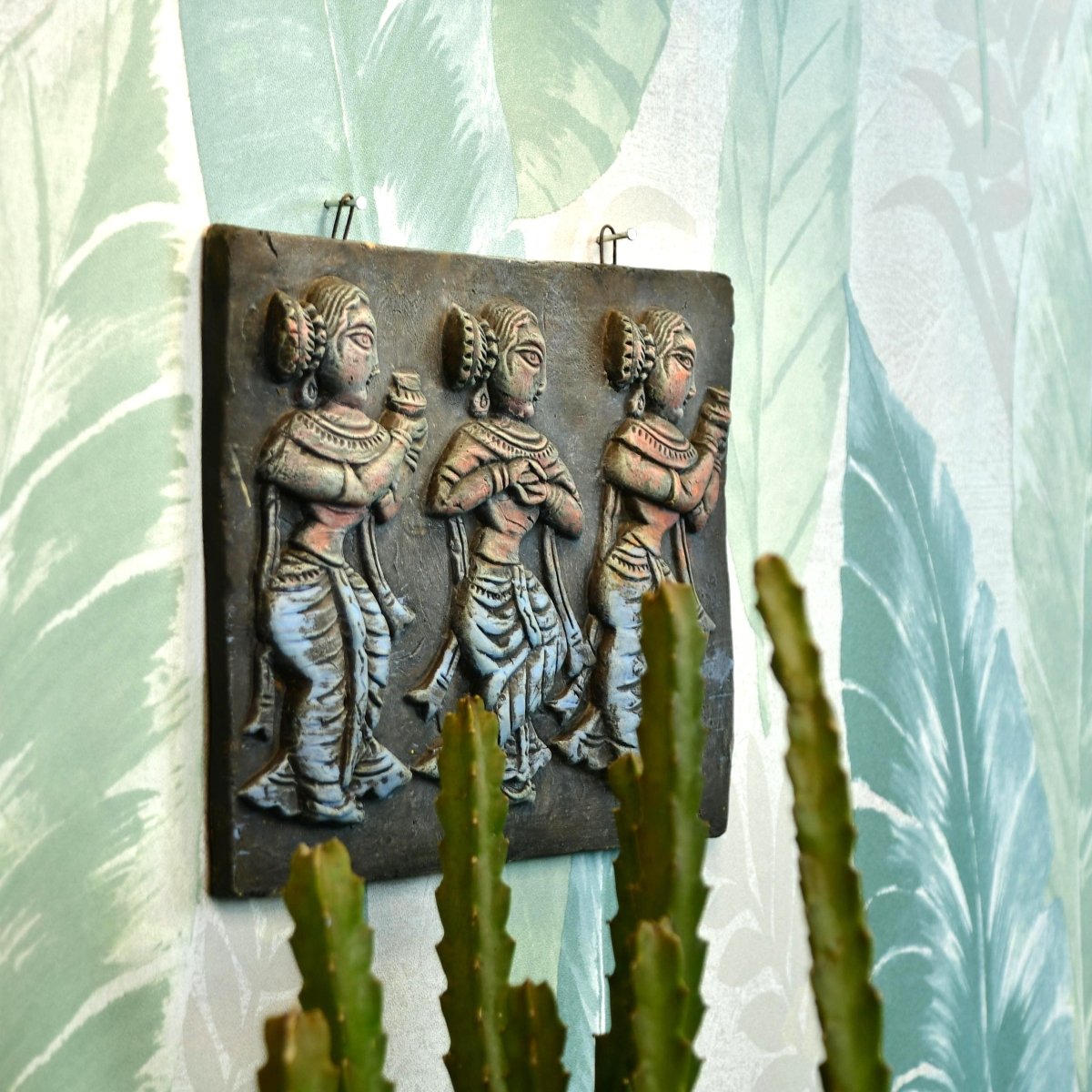 Tribal Essence: Artisan Terracotta Abstract Wall Art for Home