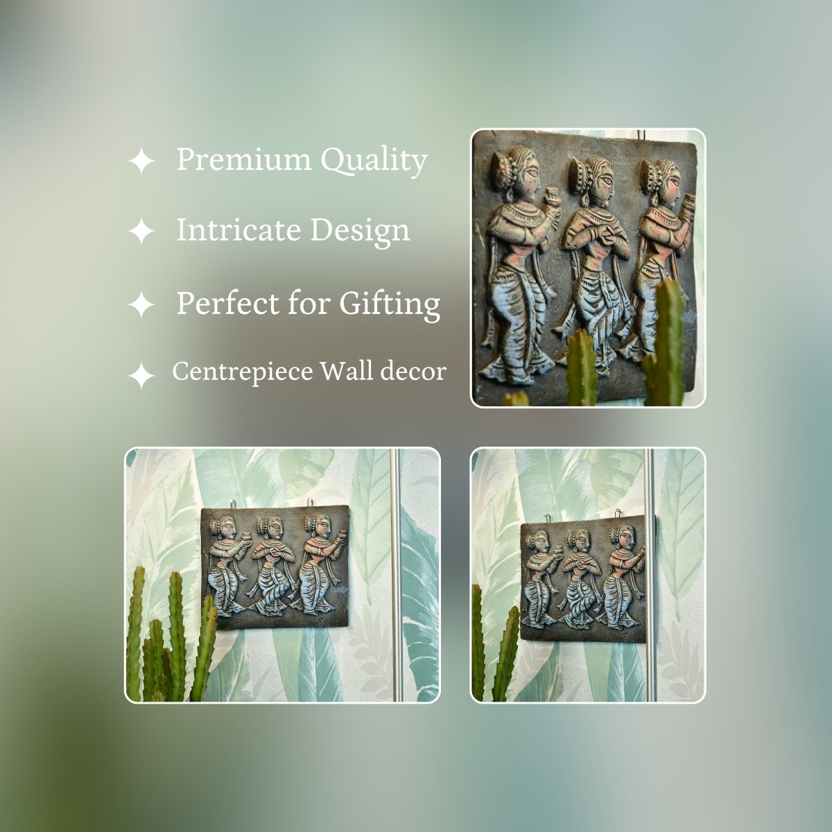 Tribal Essence: Artisan Terracotta Abstract Wall Art for Home