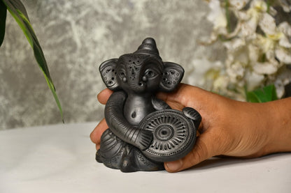 Abstract Terracotta Ganesha Dafali -decor-Sowpeace-Abstract Terracotta Ganesha Dafali-Terr-bter-TT-GDP-Sowpeace
