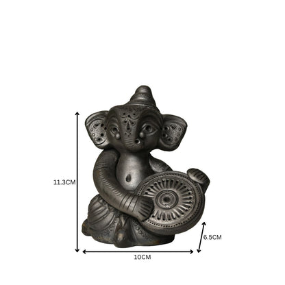 Abstract Terracotta Ganesha Dafali -decor-Sowpeace-Abstract Terracotta Ganesha Dafali-Terr-bter-TT-GDP-Sowpeace