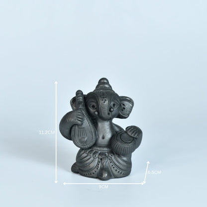 Abstract Terracotta Ganesha Sitar Tabla -decor-Sowpeace-Abstract Terracotta Ganesha Sitar Tabla-Terr-bter-TT-GST-Sowpeace