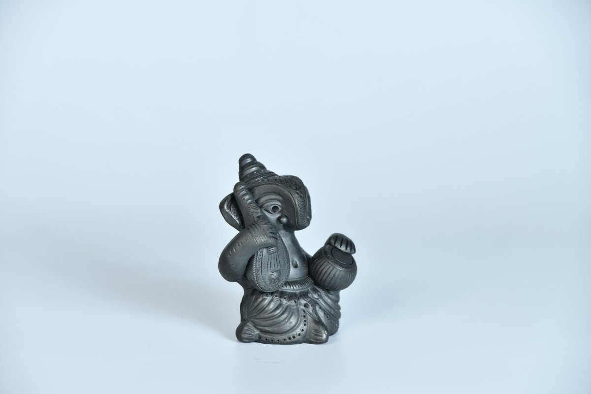 Abstract Terracotta Ganesha Sitar Tabla -decor-Sowpeace-Abstract Terracotta Ganesha Sitar Tabla-Terr-bter-TT-GST-Sowpeace
