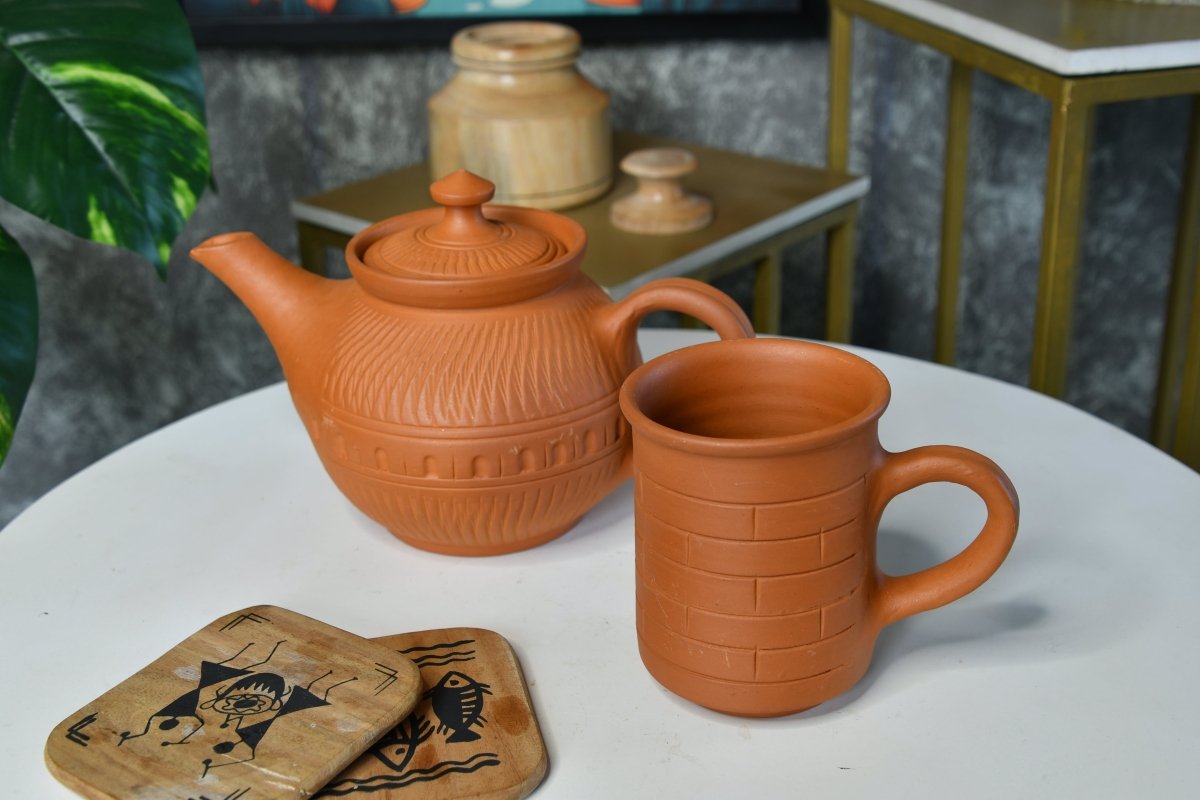 Brick Stripes Imprinted Terracotta Mugs -Utensils-Sowpeace-Brick Stripes Imprinted Terracotta Mugs -Utensils-Sowpeace-Brick Stripes Imprinted Terracotta Mugs-Terr-Uten-Terr-CMGHB-Sowpeace-Terr-Uten-Terr-CMGHB-Sowpeace