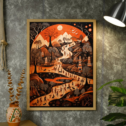 Canvas: Locality Hill Sun Wall Decor Masterpiece Collection -Wall painting-Chitran by sowpeace-Canvas: Locality Hill Sun Wall Decor Masterpiece Collection-CH-WRT-PLHS-Sowpeace
