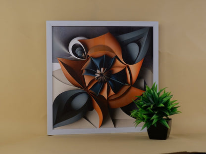 Chitran Geometric Flower Wall Art -Wall painting-Chitran by sowpeace-Chitran Geometric Flower Wall Art-CH-WRT-GEF-Sowpeace