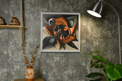 Chitran Geometric Flower Wall Art -Wall painting-Chitran by sowpeace-Chitran Geometric Flower Wall Art-CH-WRT-GEF-Sowpeace
