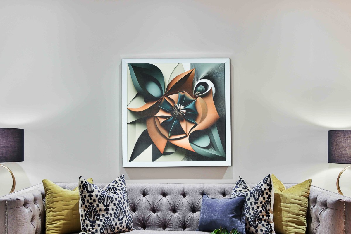 Chitran Geometric Flower Wall Art -Wall painting-Chitran by sowpeace-Chitran Geometric Flower Wall Art-CH-WRT-GEF-Sowpeace