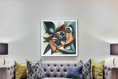 Chitran Geometric Flower Wall Art -Wall painting-Chitran by sowpeace-Chitran Geometric Flower Wall Art-CH-WRT-GEF-Sowpeace