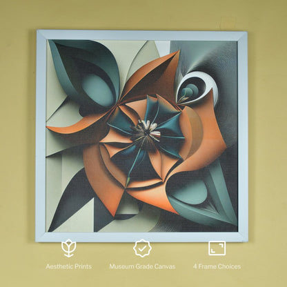 Chitran Geometric Flower Wall Art -Wall painting-Chitran by sowpeace-Chitran Geometric Flower Wall Art-CH-WRT-GEF-Sowpeace