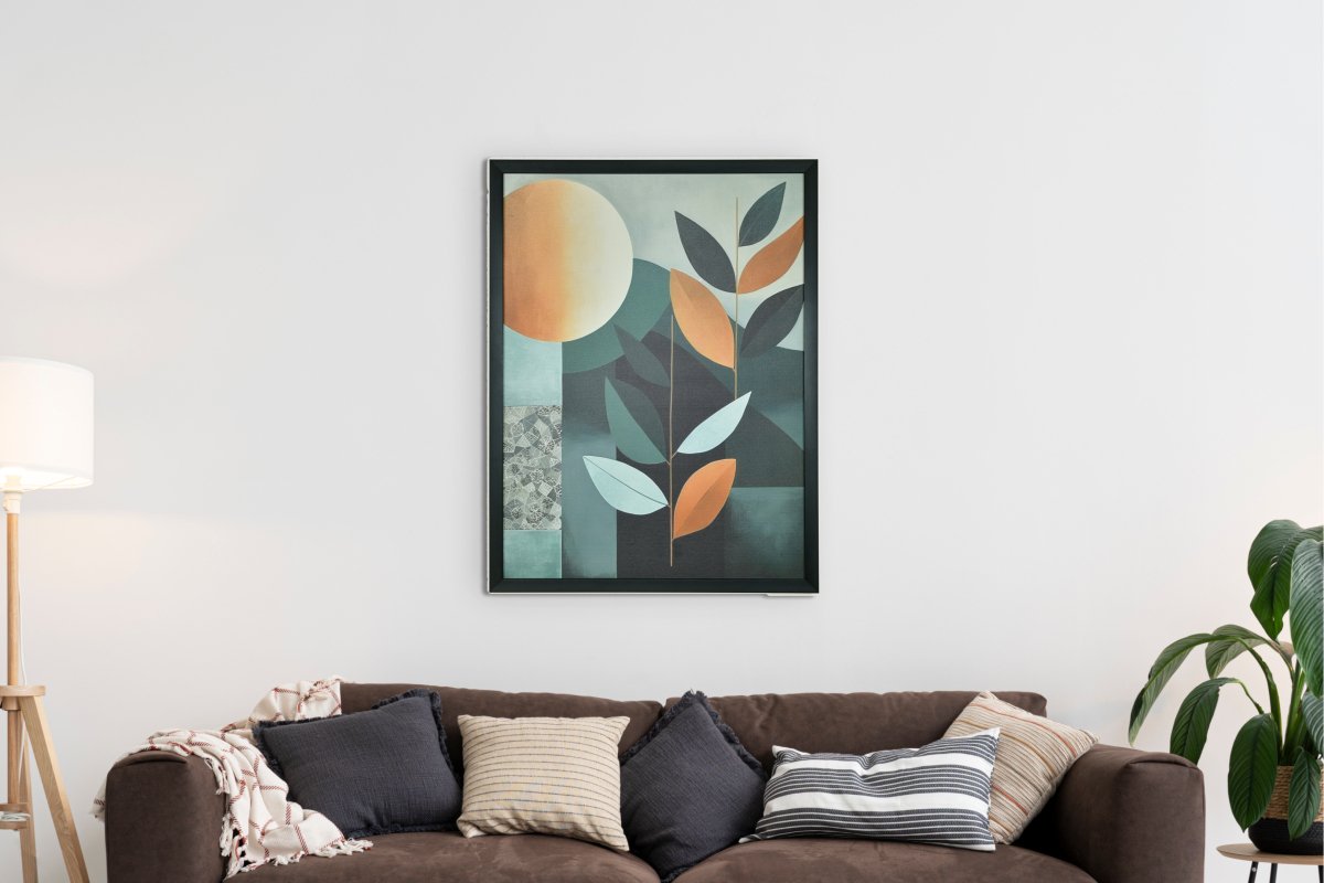 Chitran Scandinavian Sphere Leaves Abstract Wall Art -Wall painting-Chitran by sowpeace-Chitran Scandinavian Sphere Leaves Abstract Wall Art--Sowpeace