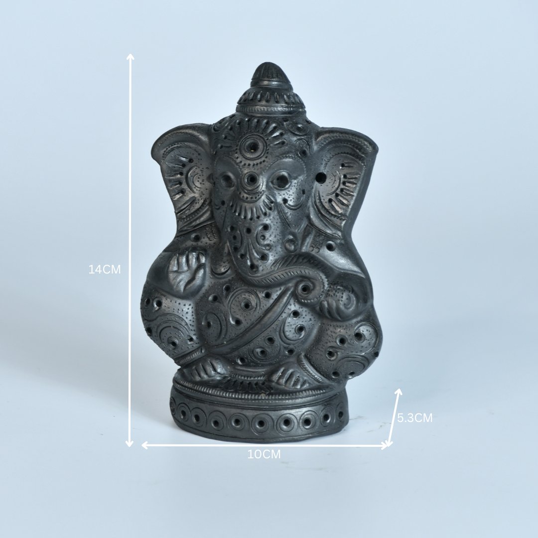 Enigmatic Terracotta Ganesha Blessing -decor-Sowpeace-Enigmatic Terracotta Ganesha Blessing-Terr-bter-TT-GGB-Sowpeace