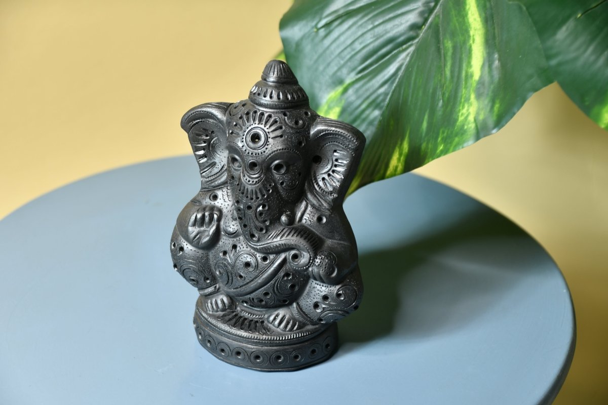 Enigmatic Terracotta Ganesha Blessing -decor-Sowpeace-Enigmatic Terracotta Ganesha Blessing-Terr-bter-TT-GGB-Sowpeace