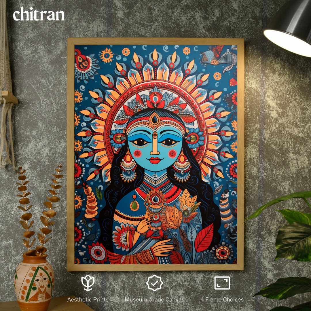 Find Your Inner Peace: Sowpeace Radha Print -Wall painting-Chitran by sowpeace-Find Your Inner Peace: Sowpeace Radha Print-CH-WRT-MBR-Sowpeace