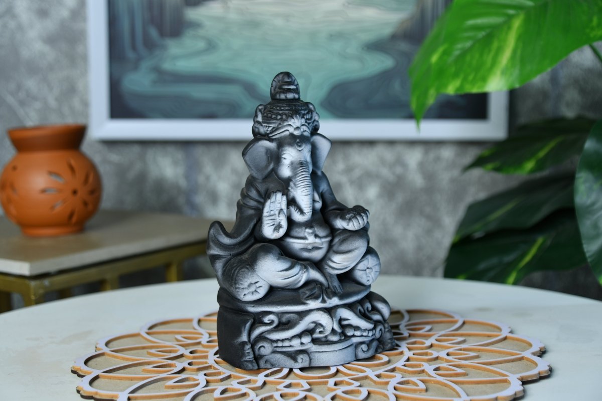 Ganesha's Blessings in Ascendancy -terracotta tabletop-Sowpeace-Ganesha's Blessings in Ascendancy-Terr-Terr-TT-BG-Sowpeace