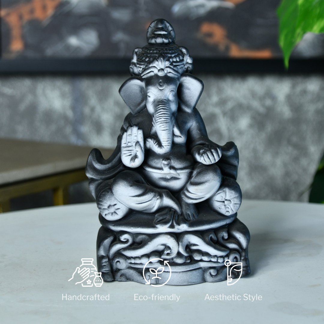 Ganesha's Blessings in Ascendancy -terracotta tabletop-Sowpeace-Ganesha's Blessings in Ascendancy-Terr-Terr-TT-BG-Sowpeace