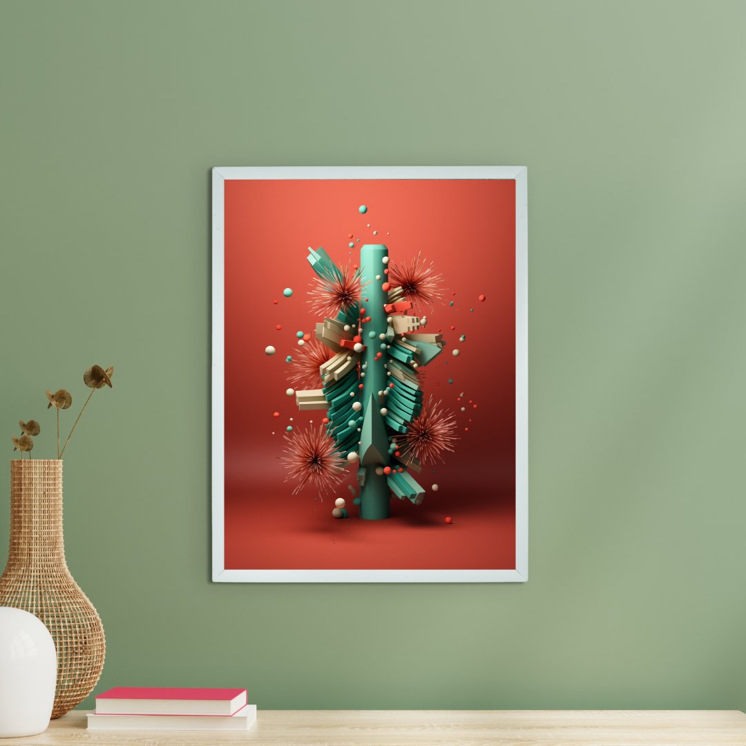 Global Chill: Sowpeace Abstract Winter Prints -Wall painting-Chitran by sowpeace-Global Chill: Sowpeace Abstract Winter Prints-CH-WRT-WA-Sowpeace