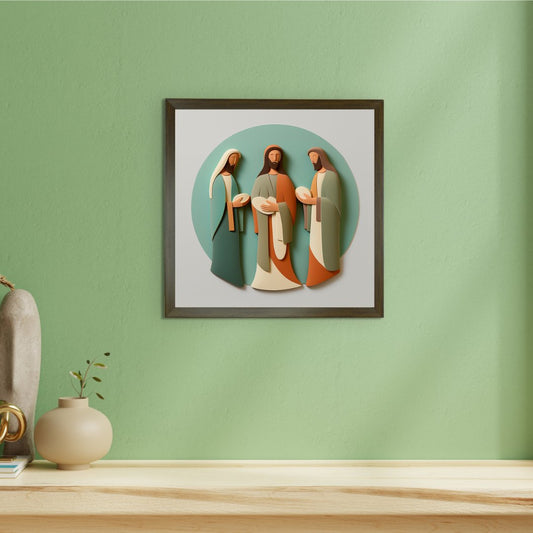 Home Blessing: Jesus' Modern Family Art -Wall painting-Chitran by sowpeace-Home Blessing: Jesus' Modern Family Art-CH-WRT-JBF-Sowpeace
