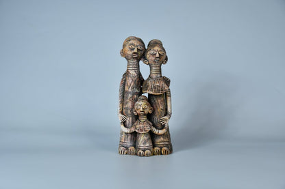 Kayan Tribal Ancestral Tapestry -terracotta tabletop-Sowpeace-Kayan Tribal Ancestral Tapestry-Terr-Terr-TT-KF-Sowpeace