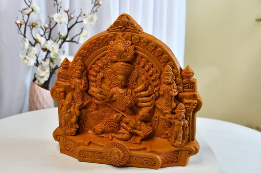 Maa Durga And Her Children Large Terracotta Sculpture -terracotta tabletop-Sowpeace-Maa Durga And Her Children Large Terracotta Sculpture -terracotta tabletop-Sowpeace-Maa Durga And Her Children Large Terracotta Sculpture-Terr-Terr-TT-TLDRG-Sowpeace-Terr-Terr-TT-TLDRG-Sowpeace