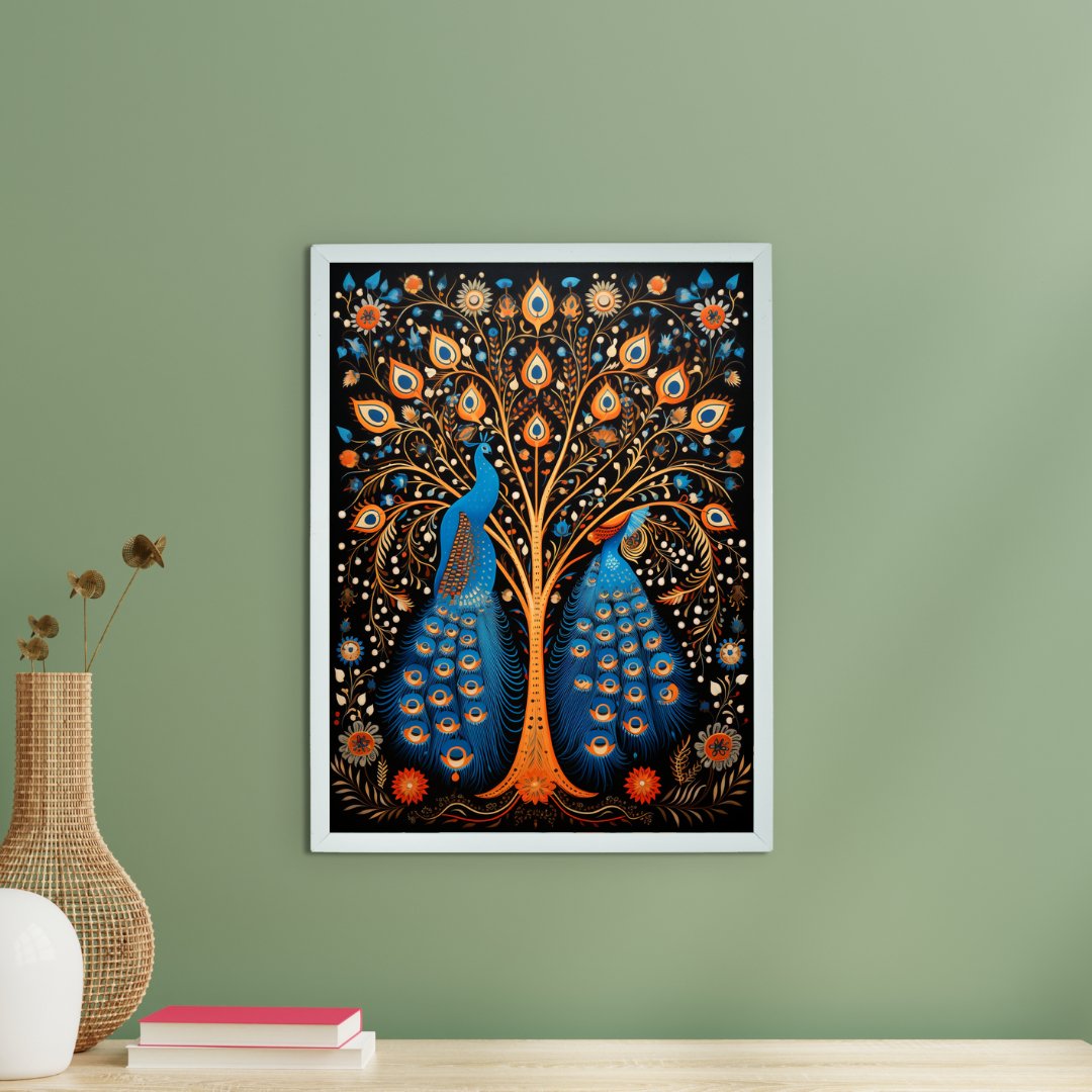 Mythical Aura Canvas: Artisan Home Decor by Sowpeace -Wall painting-Chitran by sowpeace-Mythical Aura Canvas: Artisan Home Decor by Sowpeace-CH-WRT-BD2PM-Sowpeace