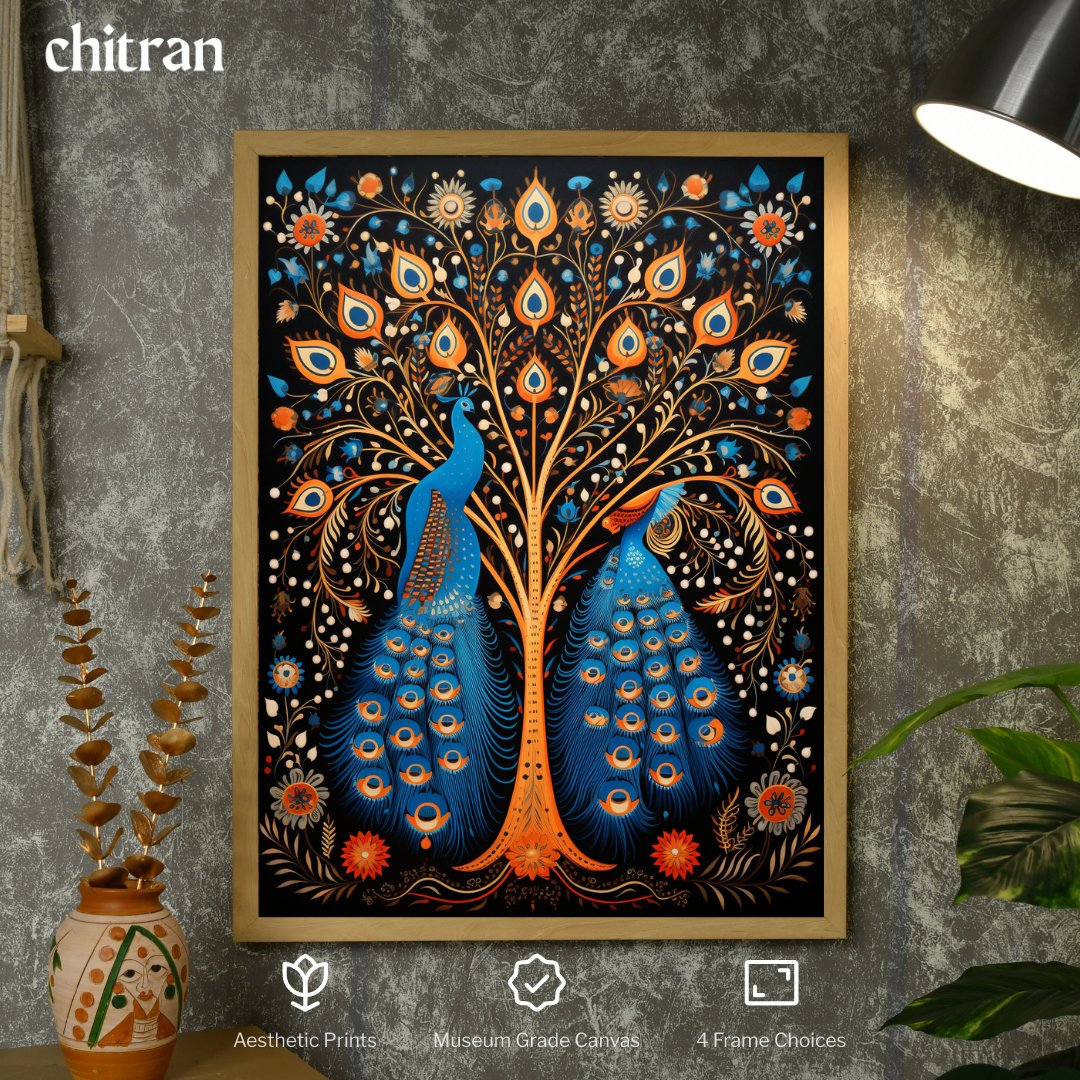 Mythical Aura Canvas: Artisan Home Decor by Sowpeace -Wall painting-Chitran by sowpeace-Mythical Aura Canvas: Artisan Home Decor by Sowpeace-CH-WRT-BD2PM-Sowpeace