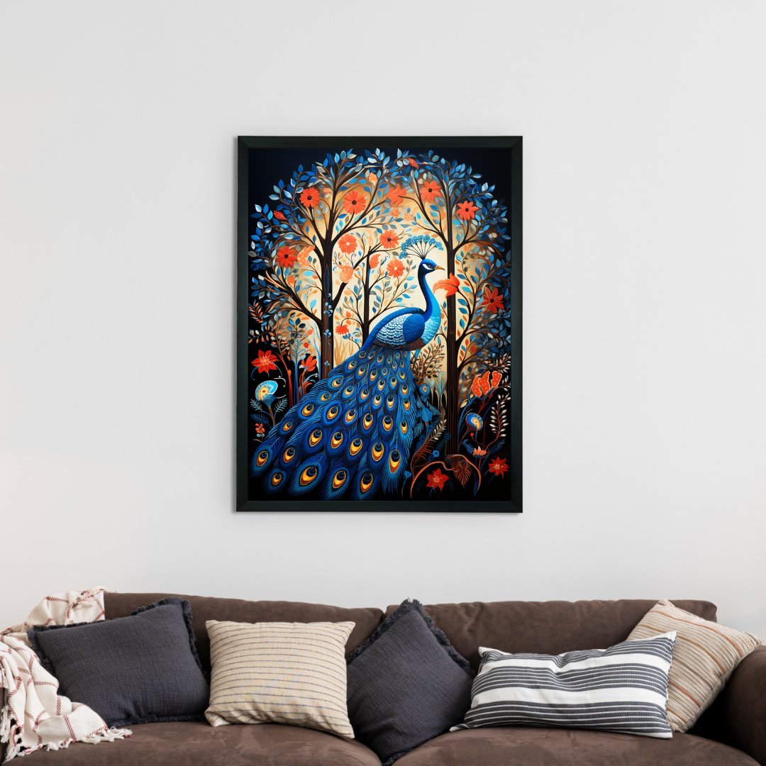 Peak Forest Canvas: Artisan Wall Decor for Elegant Homes -Wall painting-Chitran by sowpeace-Peak Forest Canvas: Artisan Wall Decor for Elegant Homes-CH-WRT-BDPF-Sowpeace
