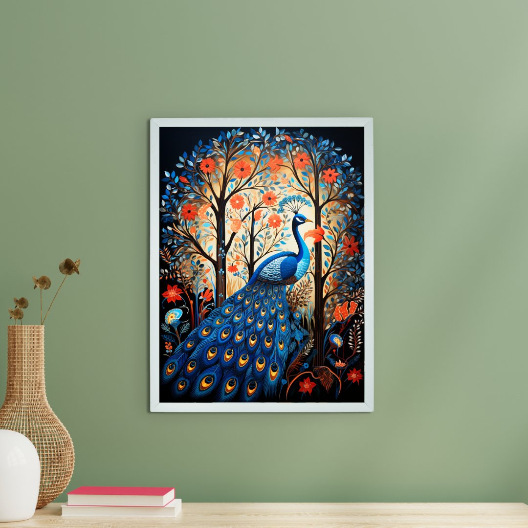 Peak Forest Canvas: Artisan Wall Decor for Elegant Homes -Wall painting-Chitran by sowpeace-Peak Forest Canvas: Artisan Wall Decor for Elegant Homes-CH-WRT-BDPF-Sowpeace