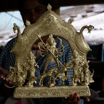 Premium Brass Dhokra Durga Sculpture: Exquisite Art -decor-Sowpeace-Premium Brass Dhokra Durga Sculpture: Exquisite Art -decor-Sowpeace-Premium Brass Dhokra Durga Sculpture: Exquisite Art-Dok-LMTD-TT-LDDR-Sowpeace-Dok-LMTD-TT-LDDR-Sowpeace