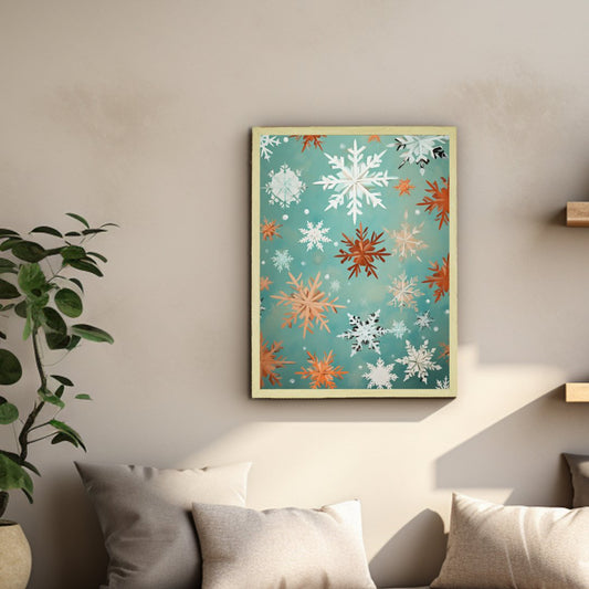 Silent Snowfall: Abstract Wall Prints -Wall painting-Chitran by sowpeace-Silent Snowfall: Abstract Wall Prints-CH-WRT-WS-Sowpeace