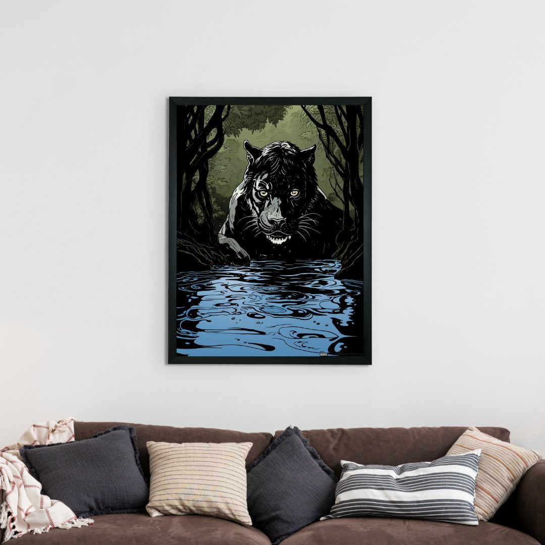 Black deals panther couch