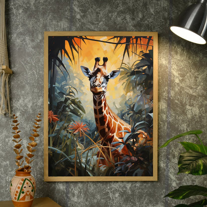 Sowpeace Harmony: Find Your Abstract Giraffe -Wall painting-Chitran by sowpeace-Sowpeace Harmony: Find Your Abstract Giraffe-CH-WRT-G1-Sowpeace