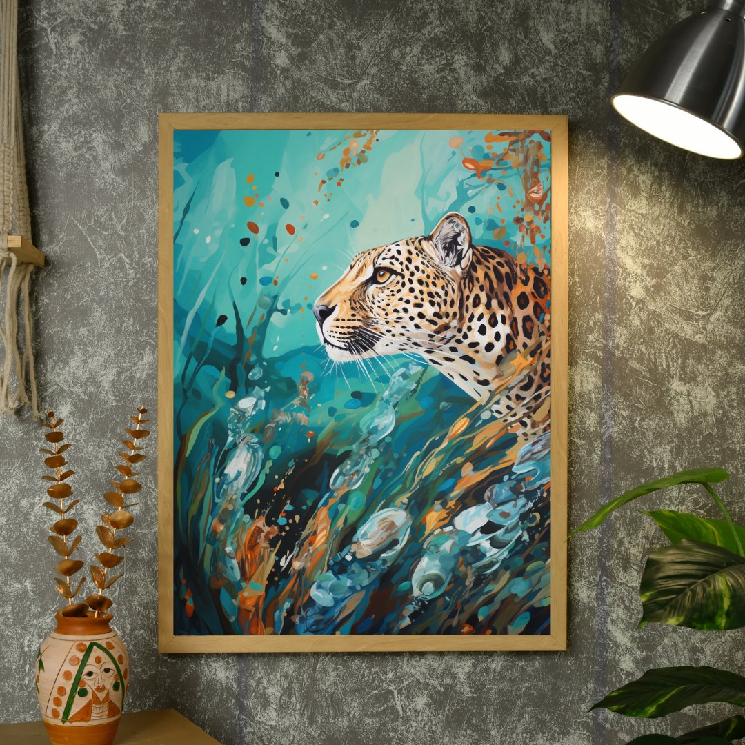Sowpeace Harmony: Find Your Abstract Leopard -Wall painting-Chitran by sowpeace-Sowpeace Harmony: Find Your Abstract Leopard-CH-WRT-LP7-Sowpeace