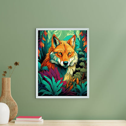 Sowpeace Harmony: Find Your Abstract Wolf -Wall painting-Chitran by sowpeace-Sowpeace Harmony: Find Your Abstract Wolf-CH-WRT-W2-Sowpeace
