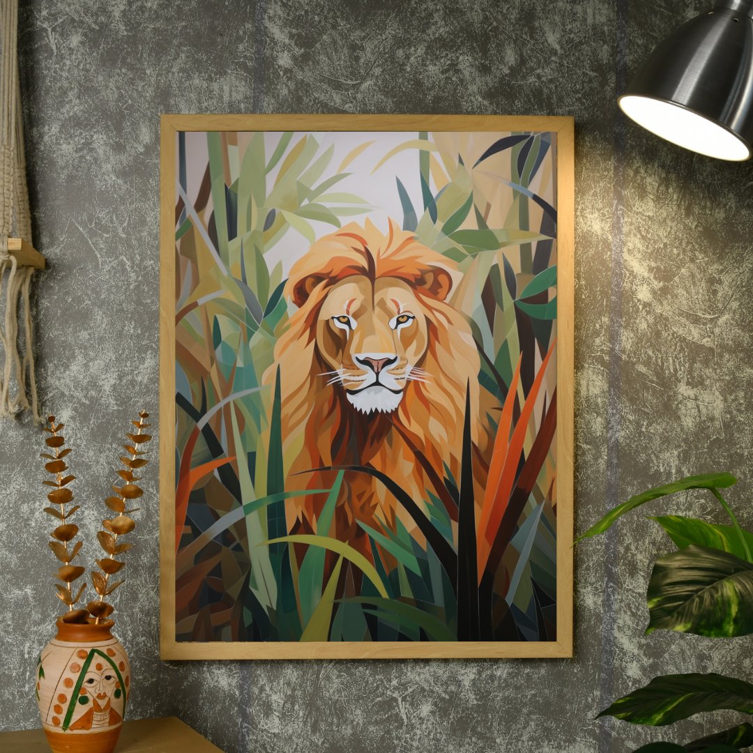 Sowpeace Lion Canvas: Majestic Home Decor Wall Art Print -Wall painting-Chitran by sowpeace-Sowpeace Lion Canvas: Majestic Home Decor Wall Art Print-CH-WRT-L1-Sowpeace