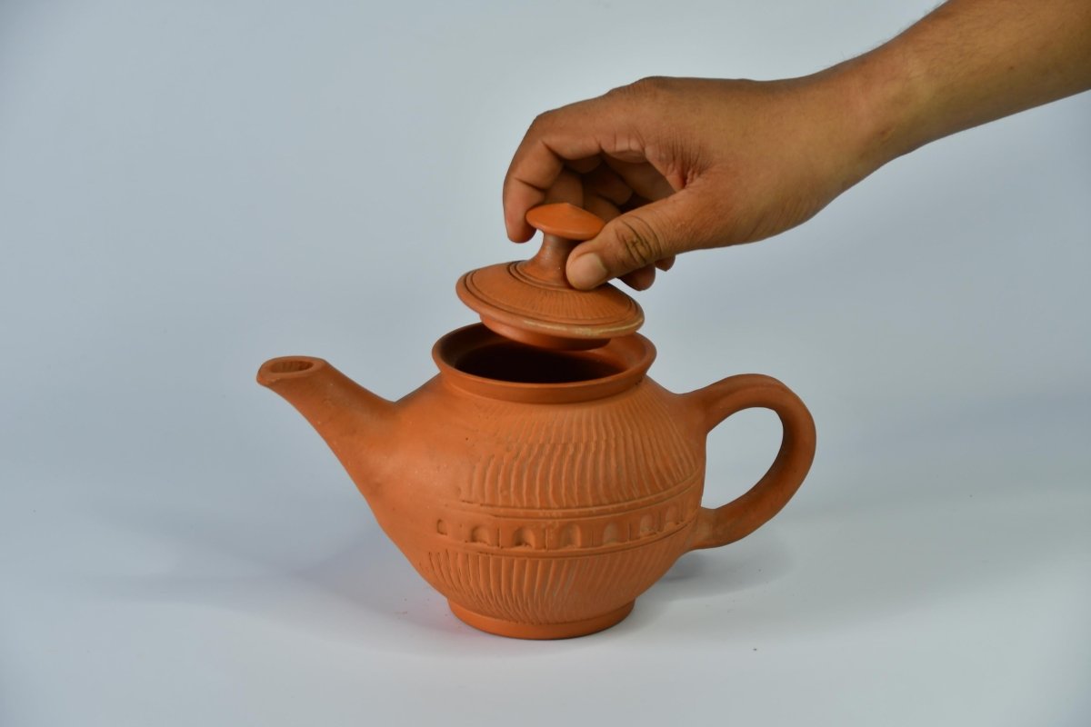 Sowpeace Premium Large Terracotta Kettle for Tea and Coffee. -Utensils-Sowpeace-Sowpeace Premium Large Terracotta Kettle for Tea and Coffee.-Terr-Uten-Terr-TKUN-Sowpeace