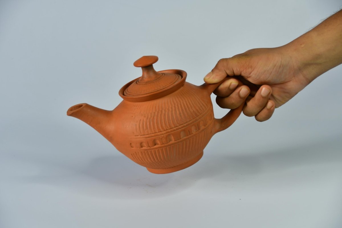 Sowpeace Premium Large Terracotta Kettle for Tea and Coffee. -Utensils-Sowpeace-Sowpeace Premium Large Terracotta Kettle for Tea and Coffee.-Terr-Uten-Terr-TKUN-Sowpeace