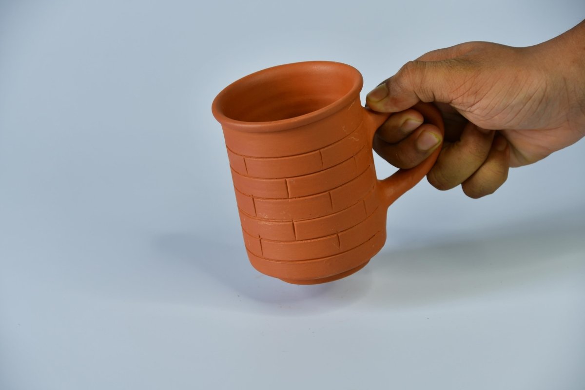 Sowpeace Premium Unglazed Terracotta imprinted Drink Mugs. -Utensils-Sowpeace-Sowpeace Premium Unglazed Terracotta imprinted Drink Mugs.-Terr-Uten-Terr-CMGHB-Sowpeace