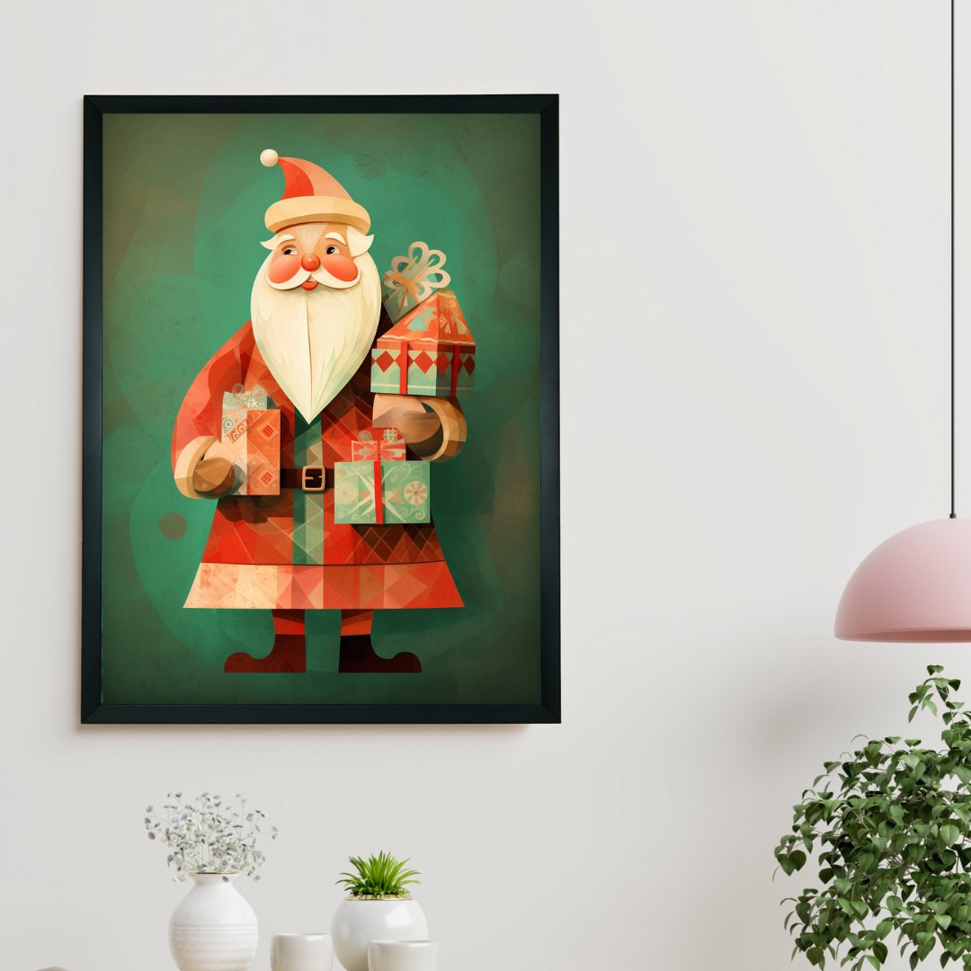 Sowpeace Santa: Ho-Ho-Holiday Bliss -Wall painting-Chitran by sowpeace-Sowpeace Santa: Ho-Ho-Holiday Bliss-CH-WRT-SRG-Sowpeace