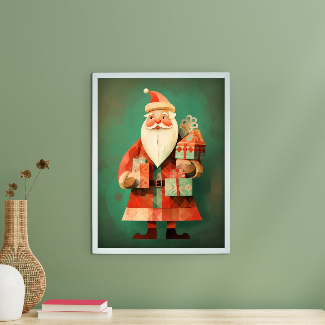 Sowpeace Santa: Ho-Ho-Holiday Bliss -Wall painting-Chitran by sowpeace-Sowpeace Santa: Ho-Ho-Holiday Bliss-CH-WRT-SRG-Sowpeace