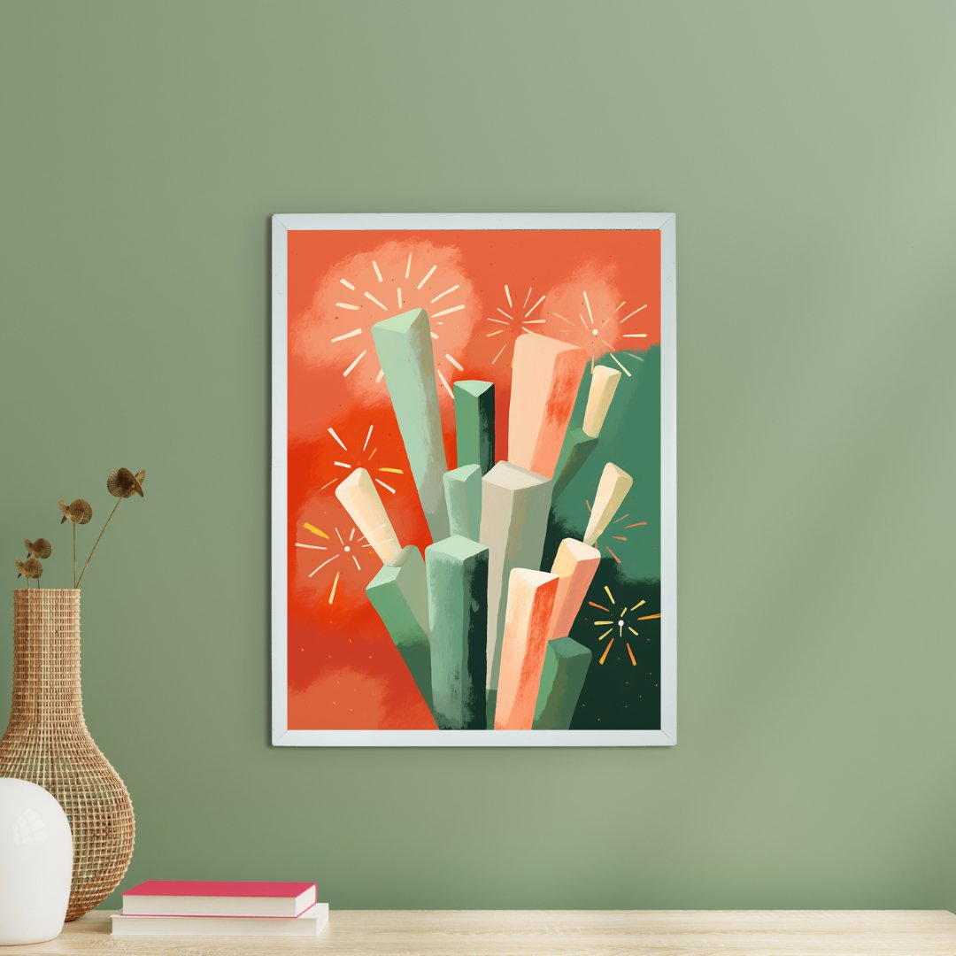 Sowpeace: Winter Sticks - Abstract Nature Art -Wall painting-Chitran by sowpeace-Sowpeace: Winter Sticks - Abstract Nature Art-CH-WRT-WSA-Sowpeace
