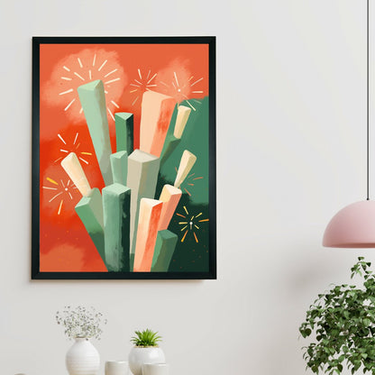 Sowpeace: Winter Sticks - Abstract Nature Art -Wall painting-Chitran by sowpeace-Sowpeace: Winter Sticks - Abstract Nature Art-CH-WRT-WSA-Sowpeace
