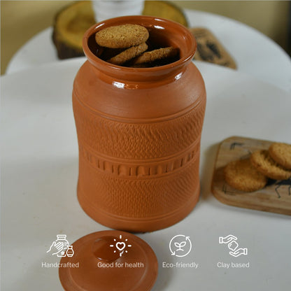 Storage Jar With Lid Terracotta Large -Utensils-Sowpeace-Storage Jar With Lid Terracotta Large-Terr-Uten-Terr-TCJR-Sowpeace