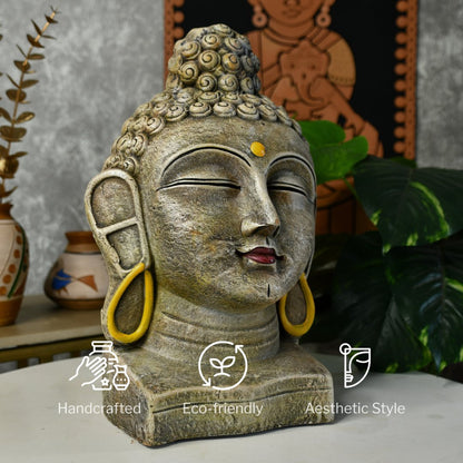 Terracotta Buddha's Golden Radiance -terracotta tabletop-Sowpeace-Terracotta Buddha's Golden Radiance-Terr-Terr-TT-TBGBL-Sowpeace