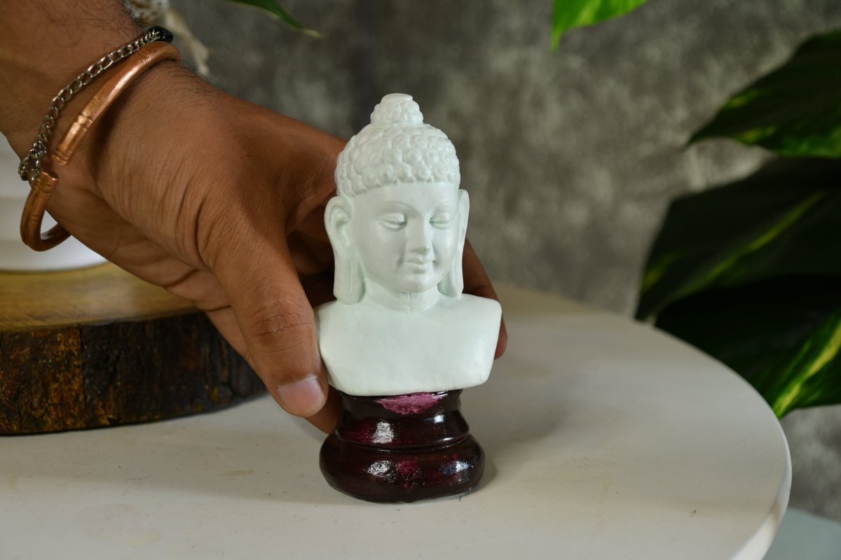 Terracotta Buddha's Serene Gaze -terracotta tabletop-Sowpeace-Terracotta Buddha's Serene Gaze-Terr-Terr-TT-WSB-Sowpeace