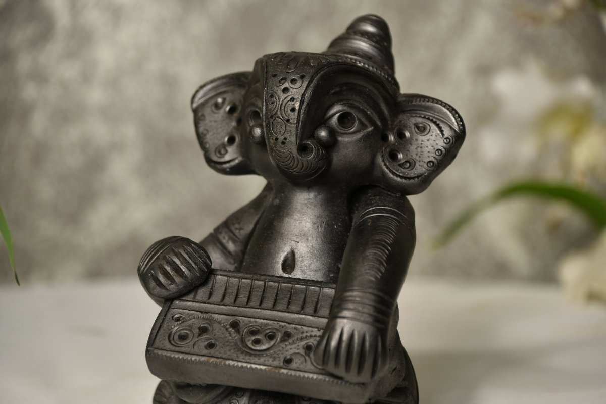 Terracotta Ganesha Melodious Harmony -decor-Sowpeace-Terracotta Ganesha Melodious Harmony-Terr-bter-TT-GHP-Sowpeace